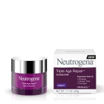 Neutrogena Triple Age Repair Anti-Aging Night Cream with Vitamin C; Fights Wrinkles & Evens Tone, Firming Anti-Wrinkle Face & Neck Cream; Glycerin & Shea Butter, 1.7 oz - Image 9