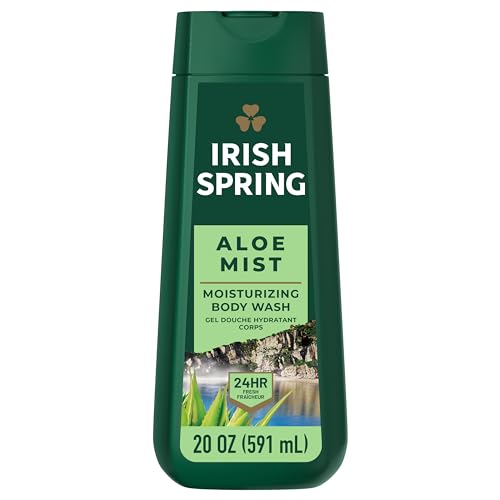 418bqeGFAL.jpg Irish Spring Men's Body Wash Shower Gel, Aloe Mist, 20 Oz, 4 Pack - Image 1