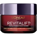 L'Oreal Paris Revitalift Triple Power Anti-Aging Face Moisturizer, Pro Retinol, Hyaluronic Acid & Vitamin C, Reduce Wrinkles 1.7 Oz