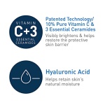 CeraVe Vitamin C Serum with Hyaluronic Acid | Skin Brightening Serum for Face with 10% Pure Vitamin C | Fragrance Free | 1 Fl. Oz - Image 8