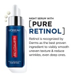 L'Oreal Paris Revitalift 0.3% Pure Retinol Night Serum, Reduce Deep Wrinkles, Fragrance Free 1 oz + Moisturizer Sample - Image 9