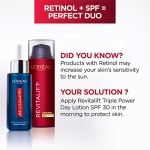 L'Oreal Paris Revitalift 0.3% Pure Retinol Night Serum, Reduce Deep Wrinkles, Fragrance Free 1 oz + Moisturizer Sample - Image 7