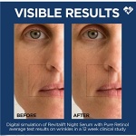 L'Oreal Paris Revitalift 0.3% Pure Retinol Night Serum, Reduce Deep Wrinkles, Fragrance Free 1 oz + Moisturizer Sample - Image 12