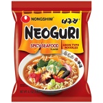 Nongshim Neoguri Spicy Seafood Ramen Noodle Soup, 10 Pack, Microwaveable Ramyun Instant Noodle Cup, Bold, Spicy Chili Peppers