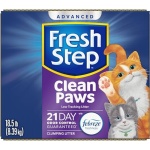 Fresh Step Clean Paws Cat Litter with Febreze Freshness, Advanced Multi Cat Low Tracking Clumping Litter, 37 lbs. (2 x 18.5 lb. Box) - Image 2