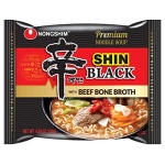 Nongshim Shin Ramyun Black with Premium Beef Broth, 4.58 Ounce (Pack of 10) - Image 7