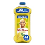 Mr. Clean 2X Concentrated Multi Surface Cleaner with Lemon Scent, All Purpose Cleaner, 41 fl oz