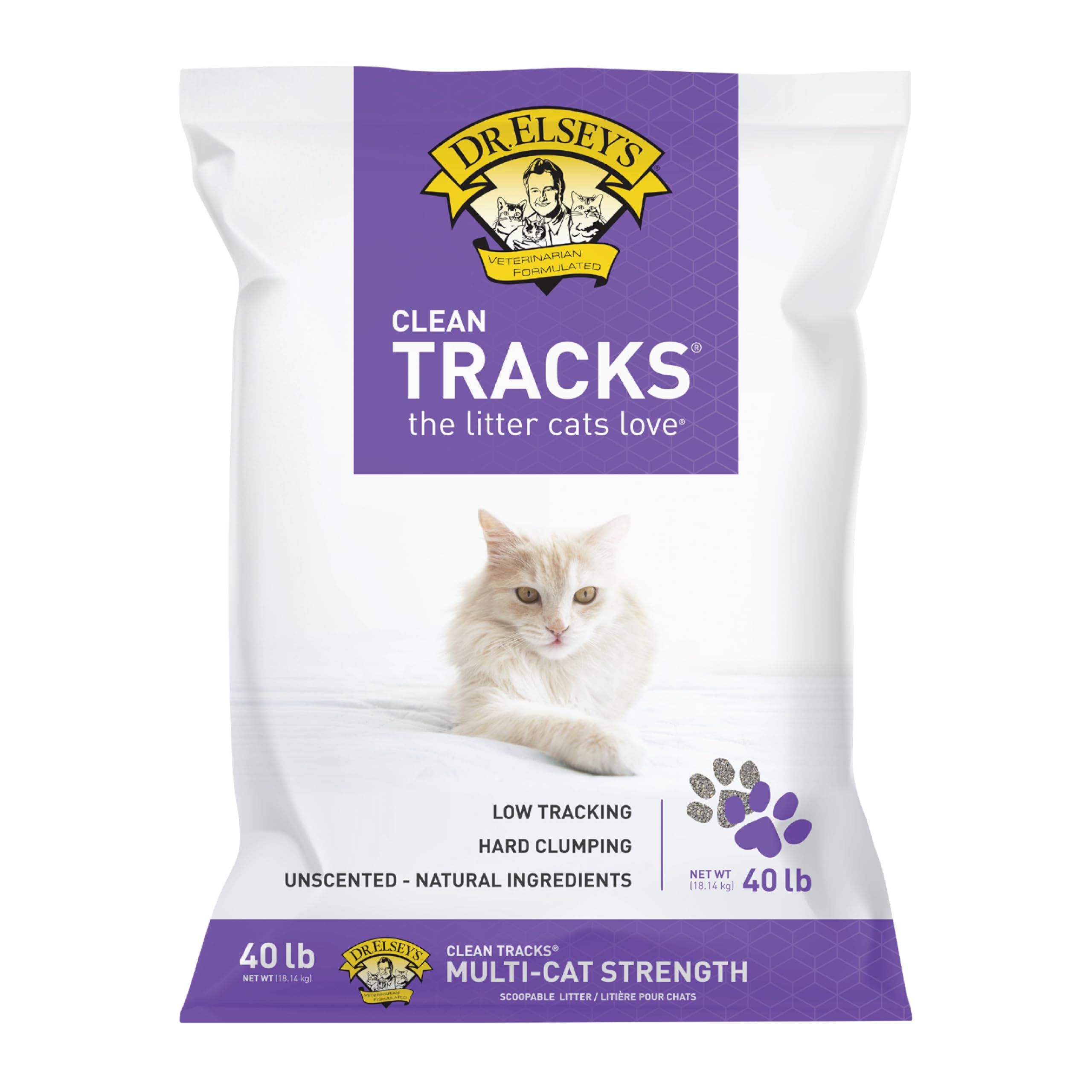 Dr. Elsey's® Clean Tracks Clumping Clay Cat Litter 40 lb. Bag