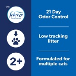 Fresh Step Clean Paws Cat Litter with Febreze Freshness, Advanced Multi Cat Low Tracking Clumping Litter, 37 lbs. (2 x 18.5 lb. Box) - Image 9
