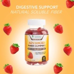 Fiber Gummies for Adults 4g, Daily Prebiotic Gummy Fiber Supplement, Digestive Health Support - Plant Based Soluble Fiber, Supports Regularity & Digestion for Adults Non-GMO - 60 Gummies - Image 5