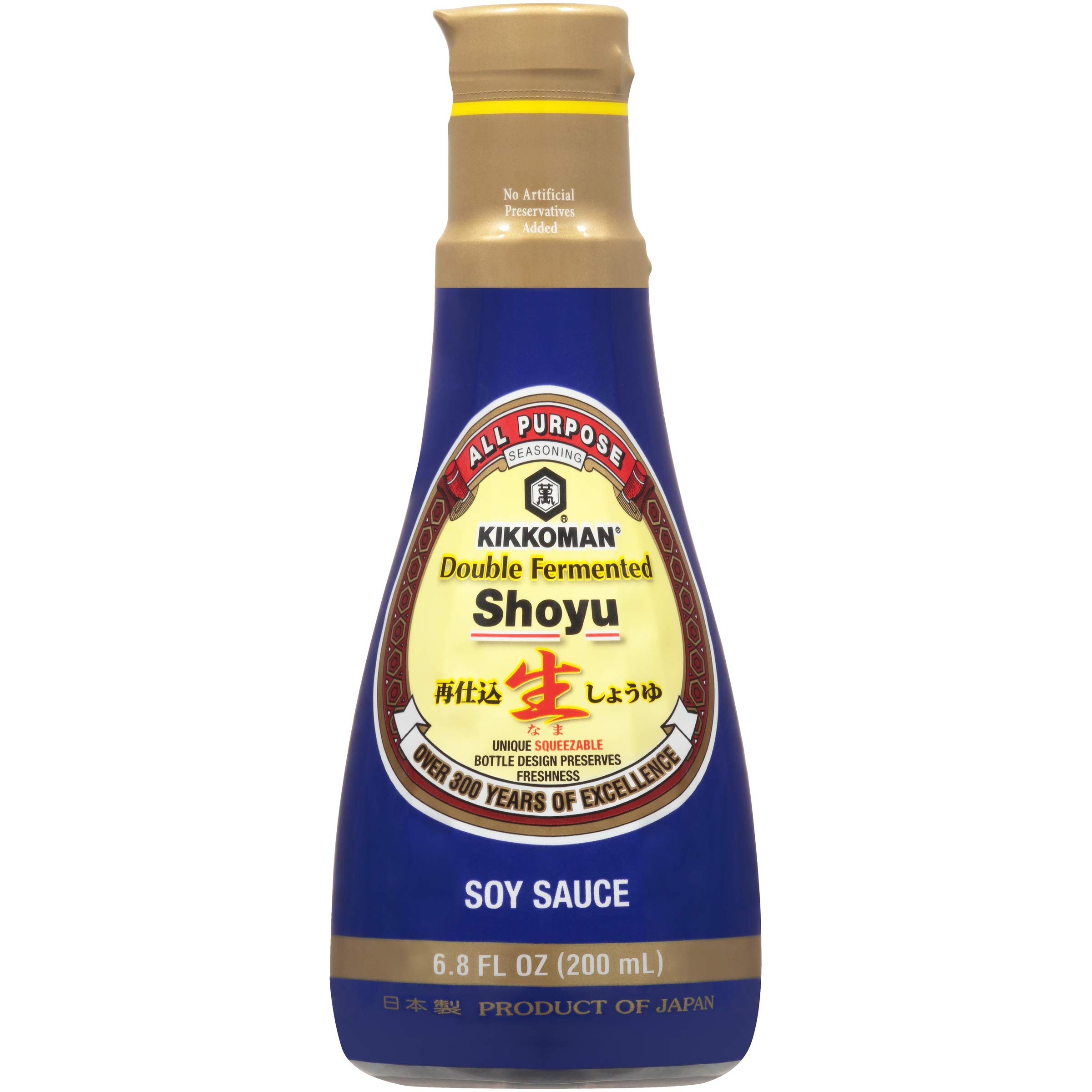 Kikkoman Sauce Soy Double Fermentd, 6.8 Fl Oz (Pack Of 6)