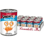SpaghettiOs Original A to Z's Canned Pasta, Healthy Snack for Kids and Adults, 15.8 OZ Can (Pack of 12)
