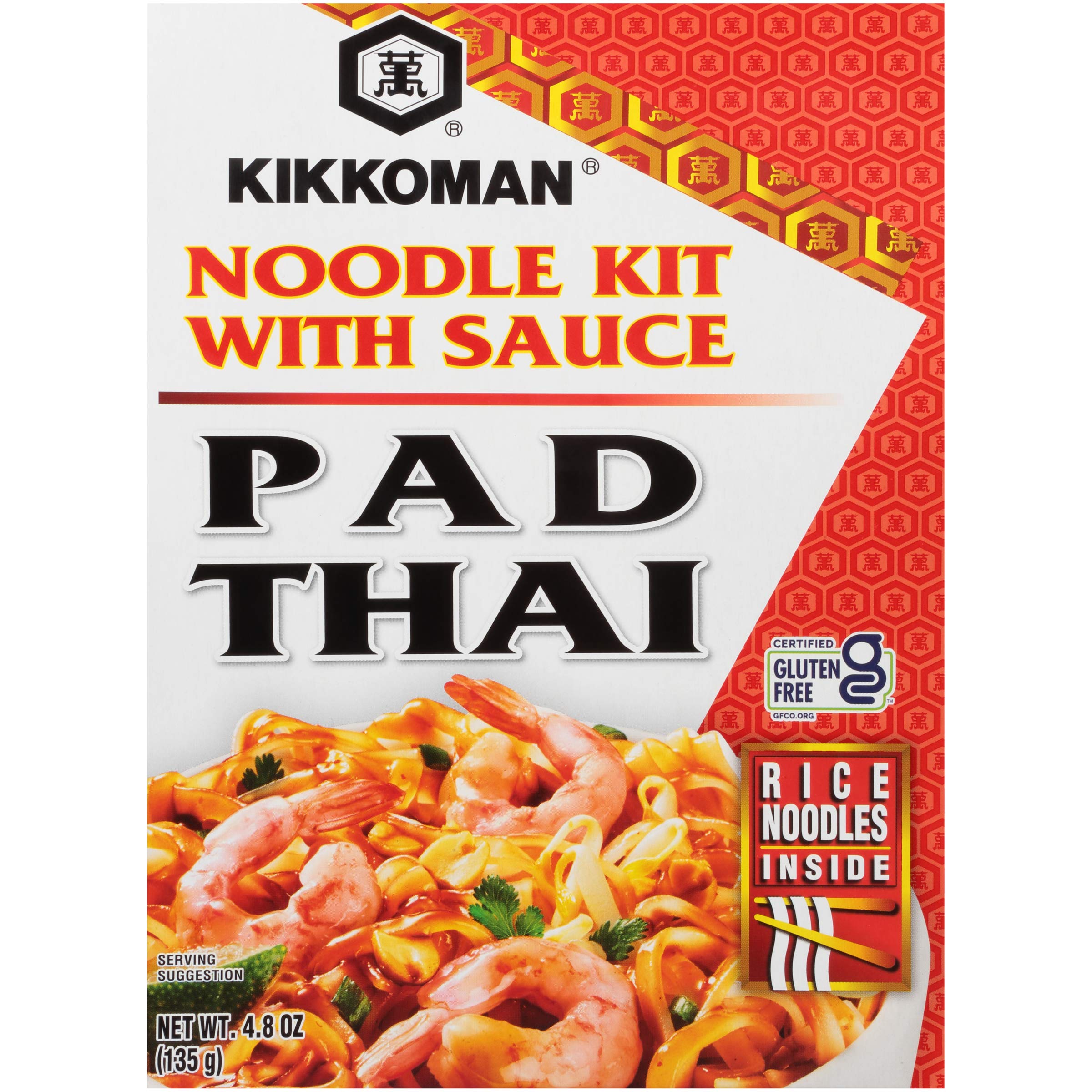 Version 1.0.0 Kikkoman Pad Thai Noodle Kit, Gluten Free, 4.8 Ounces (Pack Of 6) - Image 1